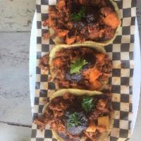 Chorizo Mole Negro Tacos · 