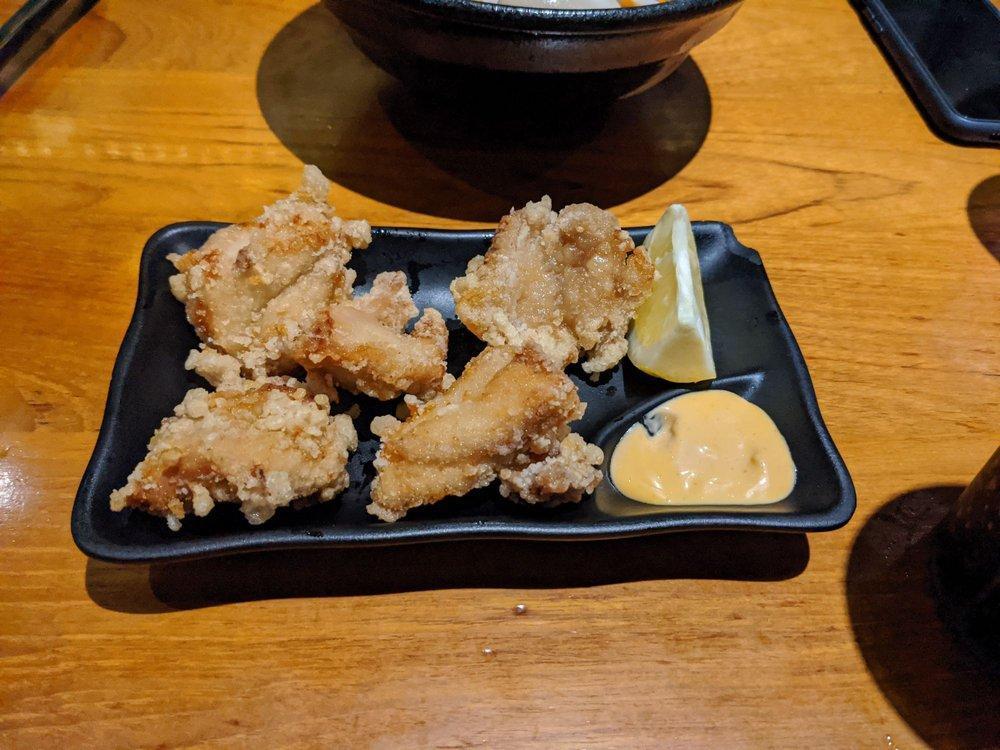 Chicken Karaage · Japanese deep-fried marinated chicken with spicy mayo.