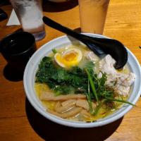 Chicken Rich Ramen · Hearty broth with no pork, topped with chicken chashu. It comes paired with thin noodles. In...