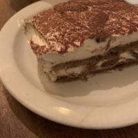 Tiramisu · Peacefood's take on a tiramisu! Sponge cake soaked in Kimbo espresso and layered with a Tofu...