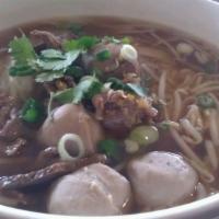 Thai Boat Noodles Soup · 
