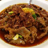 Chongqing Styled Beef Fillet in Spicy Broth · 