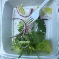 Caesar Salad · Romaine lettuce, croutons and Caesar dressing.