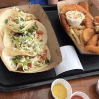 Grilled Fish Taco Combo · 