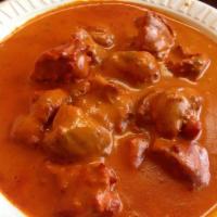 Chicken Tikka Masala · Broiled tandoori chicken tikka in mild creamy tomato sauce.
