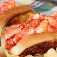 Lobster Roll · Choice: cold with celery and mayo or hot with melted butter. Fresh lobster meat, lettuce, se...