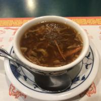 Seafood Hot and Sour Soup · Hot and spicy. 32 oz. Hot and spicy. Shrimp, imitation crab and scallop.