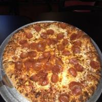 Extreme Pepperoni Pizza · 3 different styles of pepperoni and extra cheese.