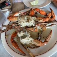 Fried Shrimps and Garlic Crabs · 