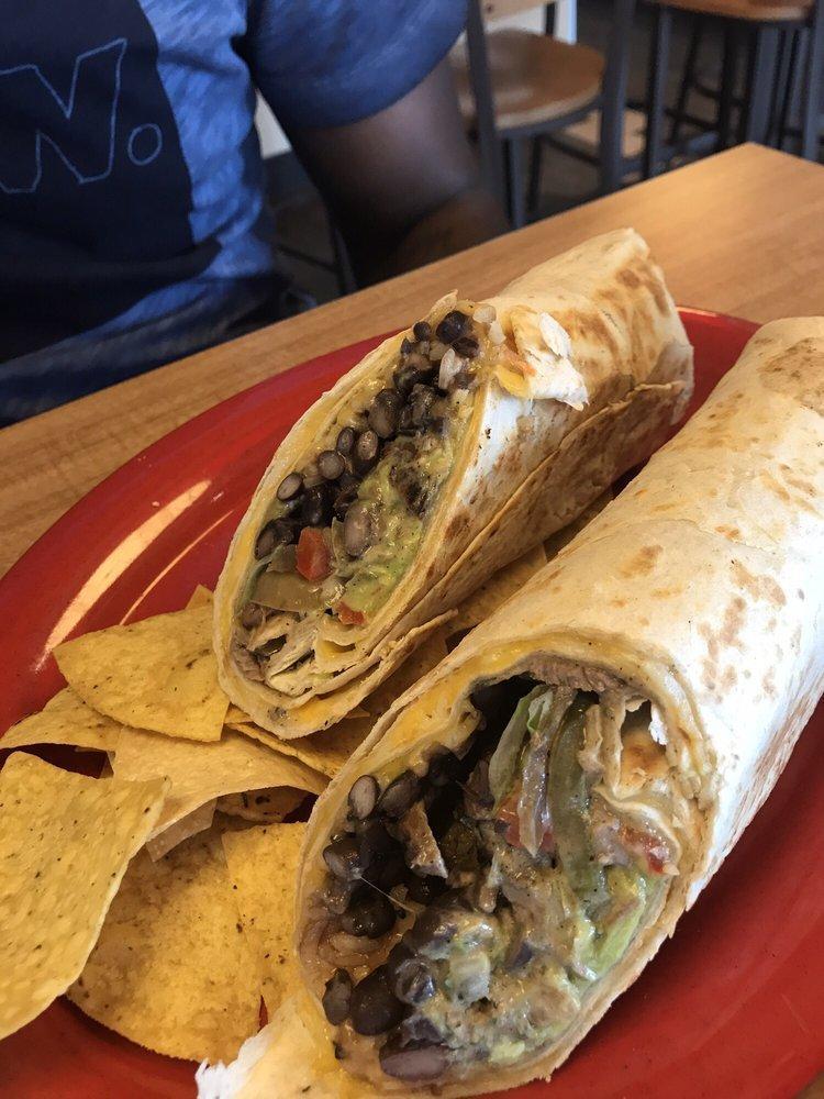 El Grande Burritos · Choice of meat, jack and cheddar cheese, black or pinto beans, rice, salsa especial, sour cream, veggies, lettuce and guacamole. 