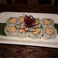 California Roll · CRAB MEAT, AVOCADO, AND CUCUMBER INSIDE-