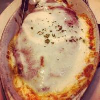 Chicken Parmigiana · Made or covered with Parmesan cheese