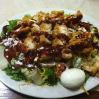 BBQ Chicken Ranch Salad · 