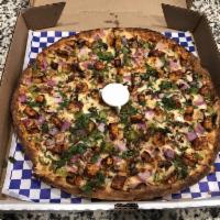 Chicken Tikka Masala Pizza · This pizza has our signature tikka masala sauce, All-Natural Tikka Masala Chicken Breast, fr...