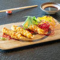Shrimp Tempura · Deep fried shrimp served with tempura sauce.
