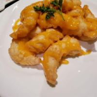 Rock Shrimp Tempura · 12 pieces with spicy mayo. Hot and spicy.