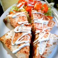 Pulled Chicken Quesadillas · 