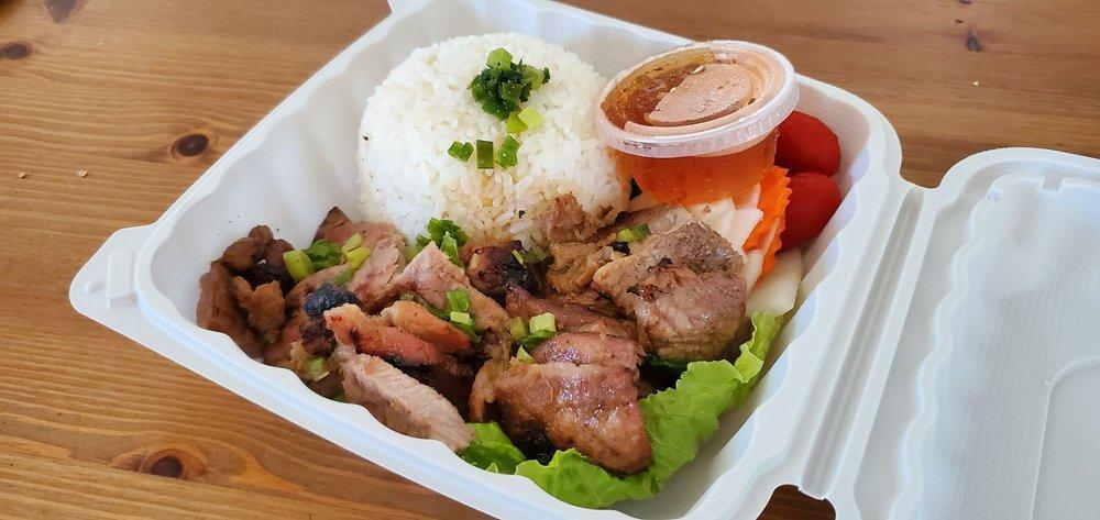 Grilled Pork with Rice Plate · 