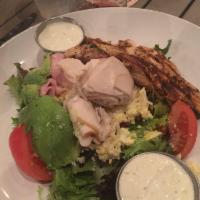 Cobb Salad · Cure 81 ham, smoked turkey, Applewood smoked bacon, hand breaded chicken tender, hard boiled...