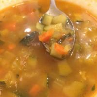 Minestrone Soup · Traditional Italian vegetable soup.