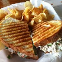 Tuna Salad Wrap · Comes with homemade tuna salad, spring mix, provolone cheese, and tomatoes wrapped in a whol...