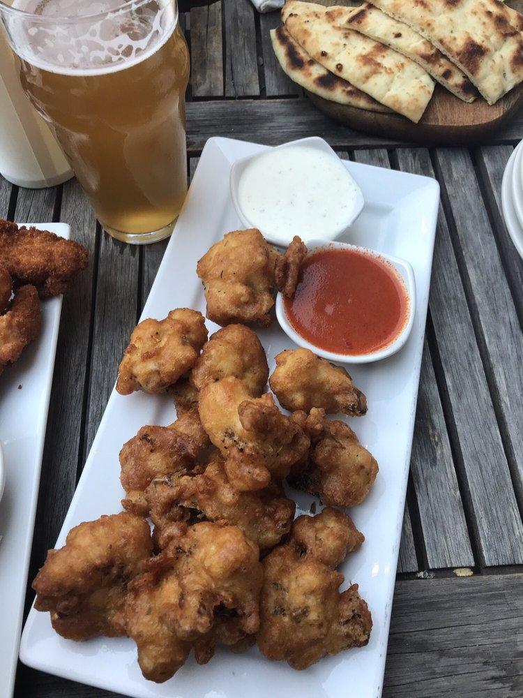 Beer Battered Buffalo Cauliflower · Served with your choice of ranch or vegan ranch. Vegan.