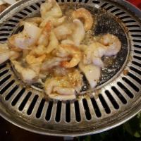 Beef, Shrimp & Squid Bo, Tom, Muc Nuong · 