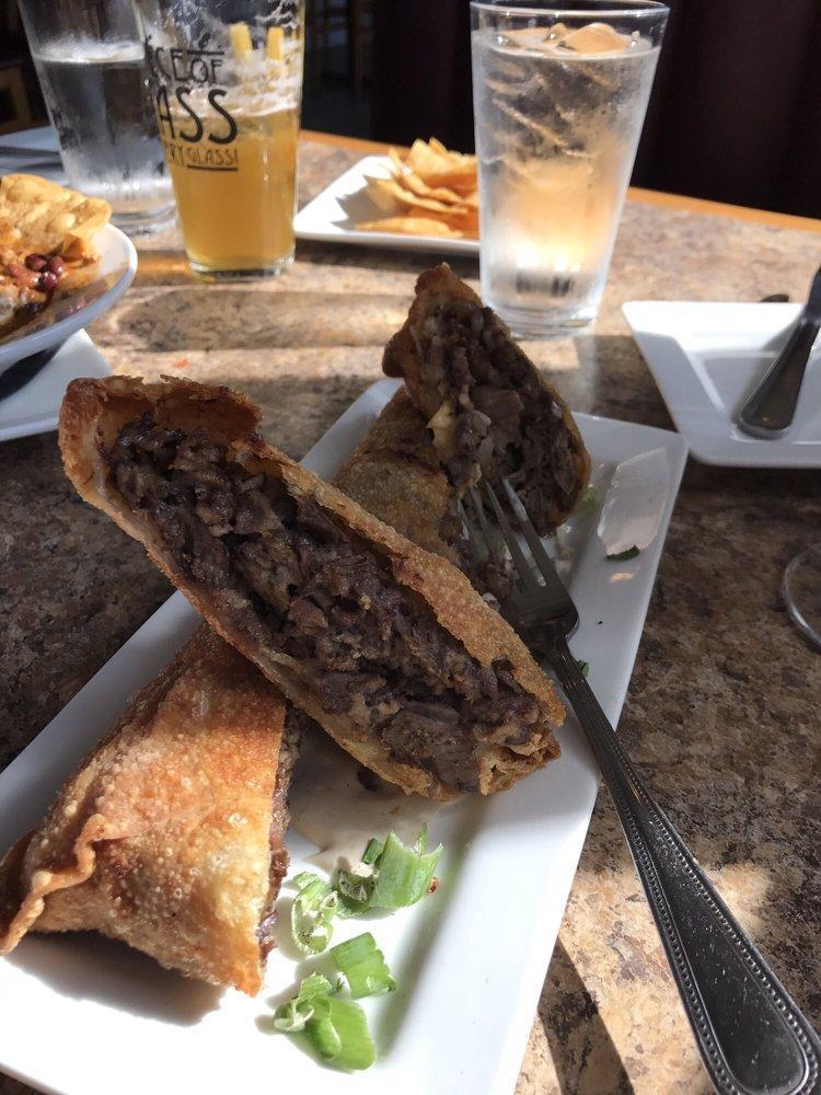 Steak and Cheese Egg Roll · 