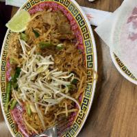 Pad Thai · Stir​ fry noodles with egg, tofu, green onions, bean sprouts. Order with beef, chicken, pork...