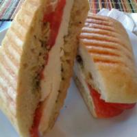 Mozzarella Cheese Pesto Sandwich · 