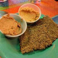 Flax Chips with Guacamole · 