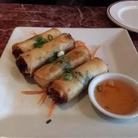 Crispy Duck Rolls · Same as above with succulent roast duck meat.