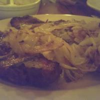 Pork Chops Grill · Served with sauteed onions.