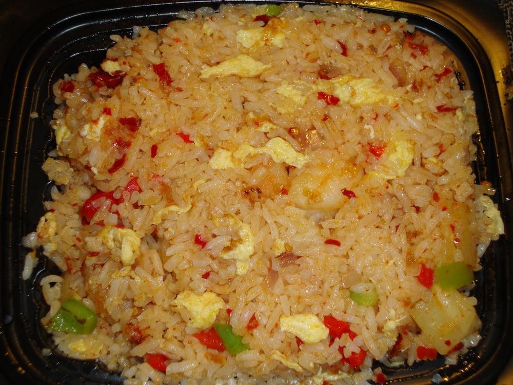 Pineapple Fried Rice · Spicy shrimp, egg and pineapple fried rice.  Spicy.