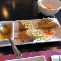 Vegetable Spring Rolls · Served with sweet plum sauce.