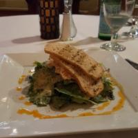 Caesar Salad · Freshly tossed romaine with homestyle croutons in a light zesty Caesar dressing topped with ...