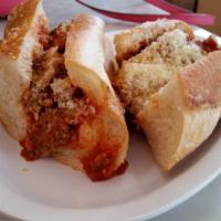 Meatball Sub · Homemade meatballs using our traditional century-old recipe, topped with marinara sauce, pro...