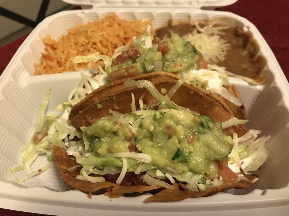 Crispy Tacos · Topped with lettuce and cheese. Add extras for an additional charge.