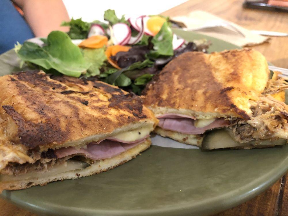 Cuban Sandwich · Pulled pork, ham, Swiss cheese, mustard and house-made pickles.