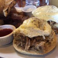 Smoked Pork Eggs Benedict · 