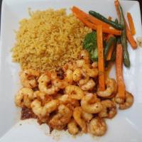 Shrimp and Garlic Sauce Lunch · 