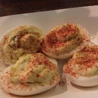 Deviled Eggs · The classic recipe deviled egg. 4 per order.