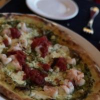 Dungeness Crab and Shrimp Pizza · 