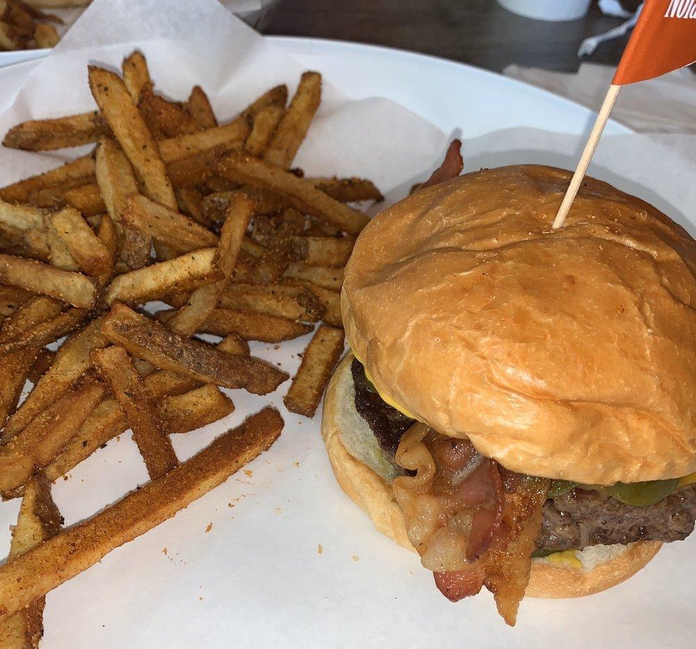 Bacon Cheeseburger · 1/2 lb. all-natural beef patty on your choice of bun with your choice of cheese, bacon and your choice of toppings.