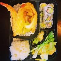 Shrimp Tempura Bento Box Lunch · 