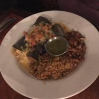Blue Seafood Enchiladas · 