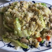 Salted Fish and Diced Chicken Fried Rice · 
