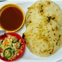 Pupusas · Cheese, Revueltas (MIX), Cheese with Loroco, Cheese with Jalapeno, Cheese and Beans, Pork Mi...