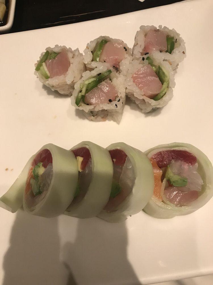 Yellowtail · Sushi 1 piece and sashimi 2 pieces.