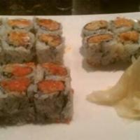 Maki Combo · Served with miso soup or salad.